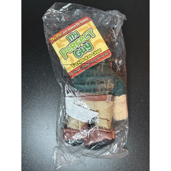 My Perfect Guy Vintage Talking Key Chain Tested And Works 2004 NIP NEW Gag Gift - Picture 2 of 4